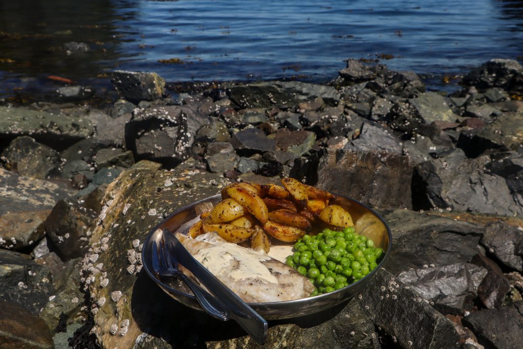 North island kayak's delicious food